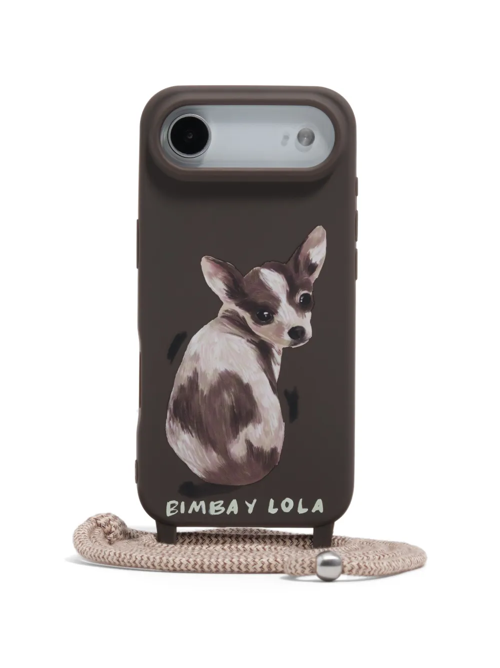 Bimba y Lola Cover per iPhone 17 con motivo chihuahua - Marrone