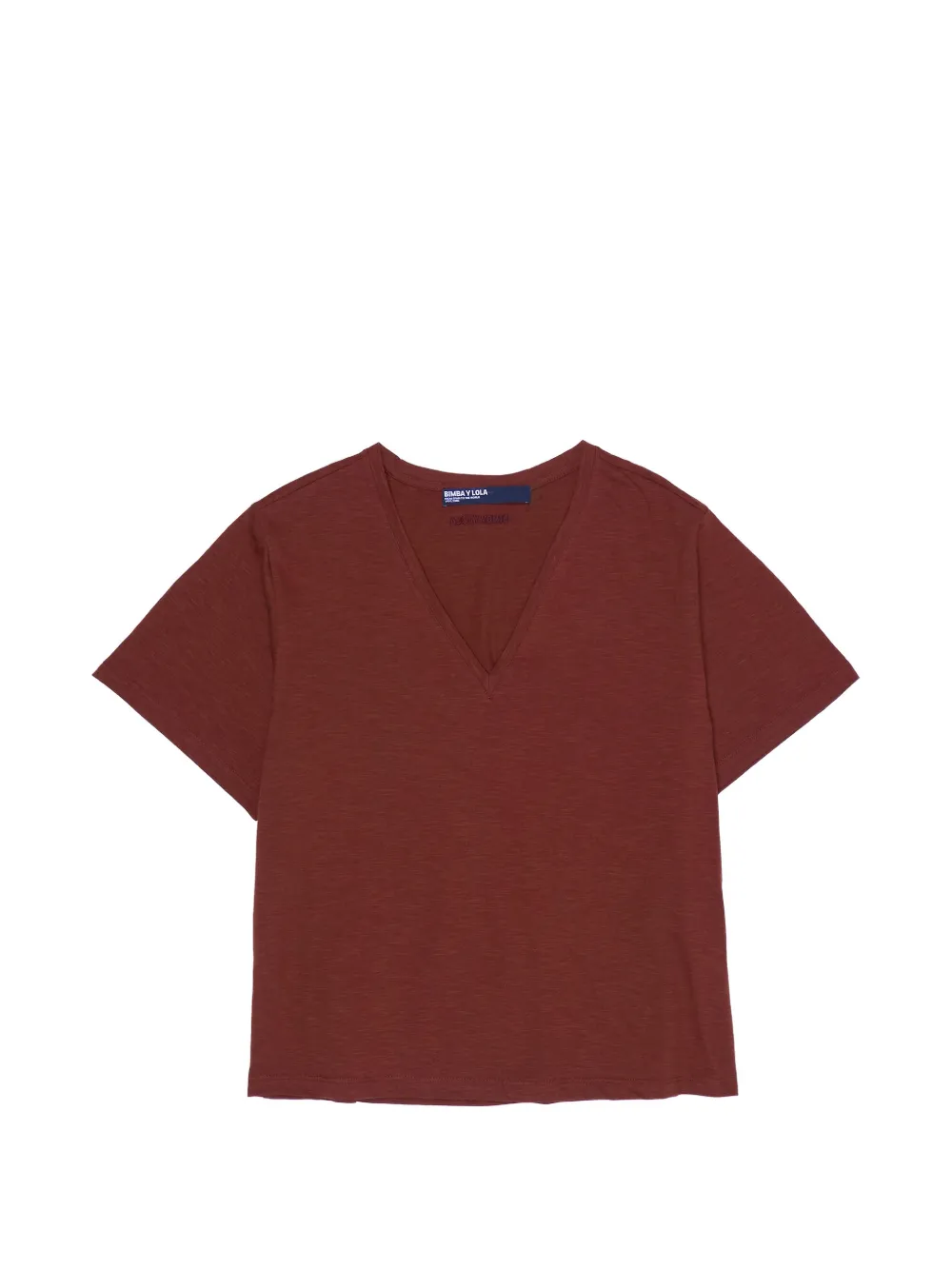 Bimba y Lola V-neck short-sleeve T-shirt - Marrone