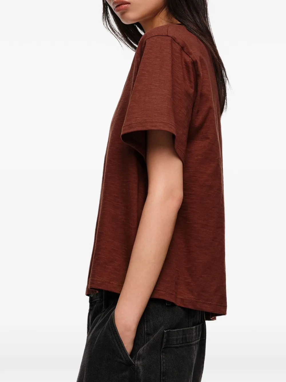 Bimba y Lola T-shirt met V-hals Bruin