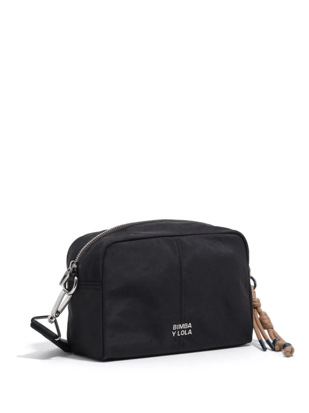 Bimba y Lola zip charm cross body bag - Nero