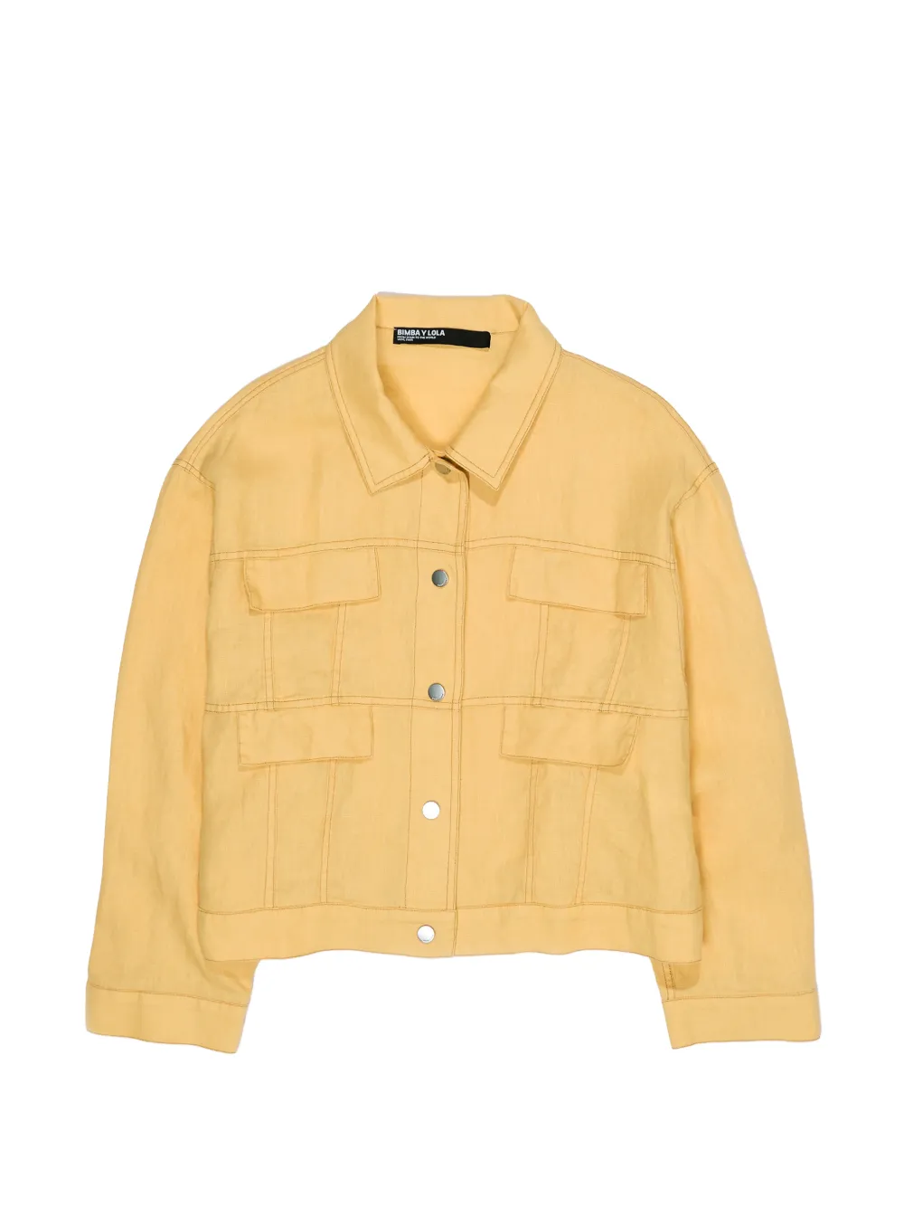 Bimba y Lola patch pocket jacket - Giallo