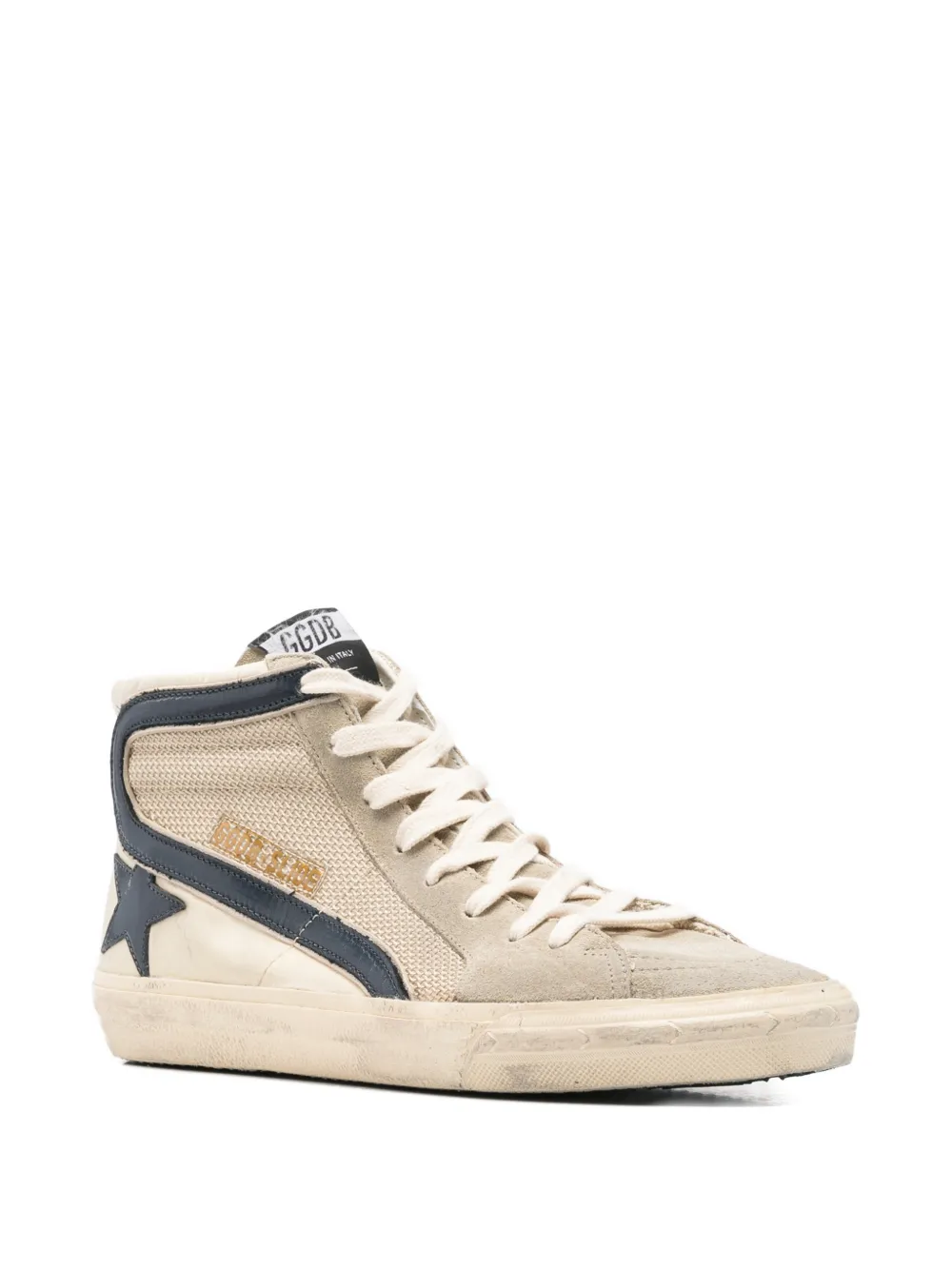 Golden Goose Slide star-patch sneakers Beige