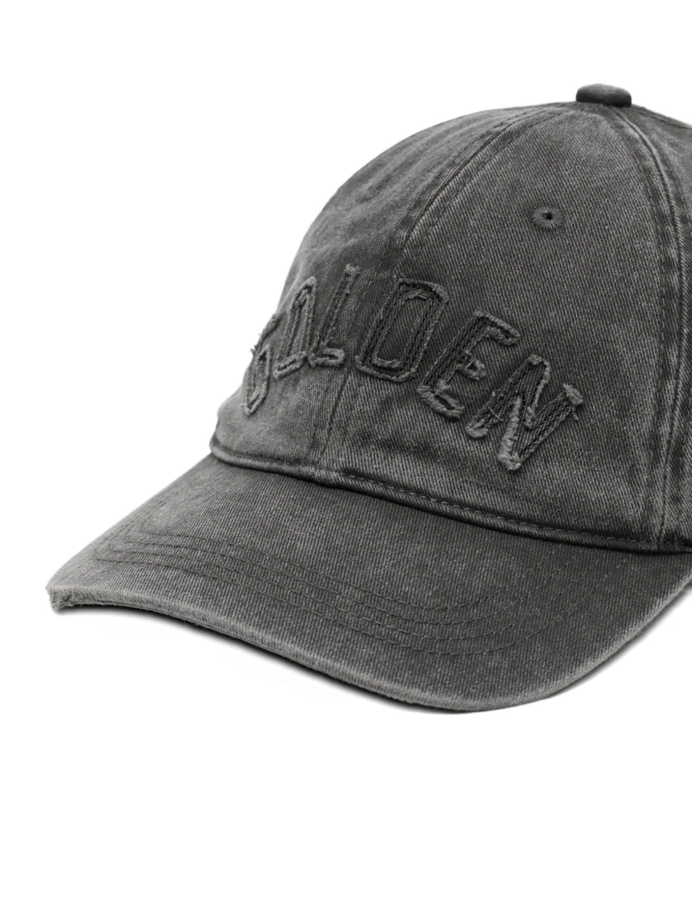 Golden Goose Honkbalpet met tonale "Golden" patch Grijs