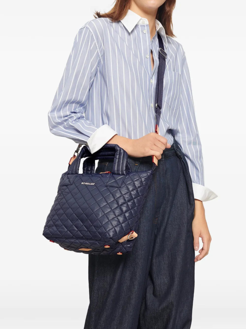  Mz Wallace Medium Sutton Tote Bag - Blue 