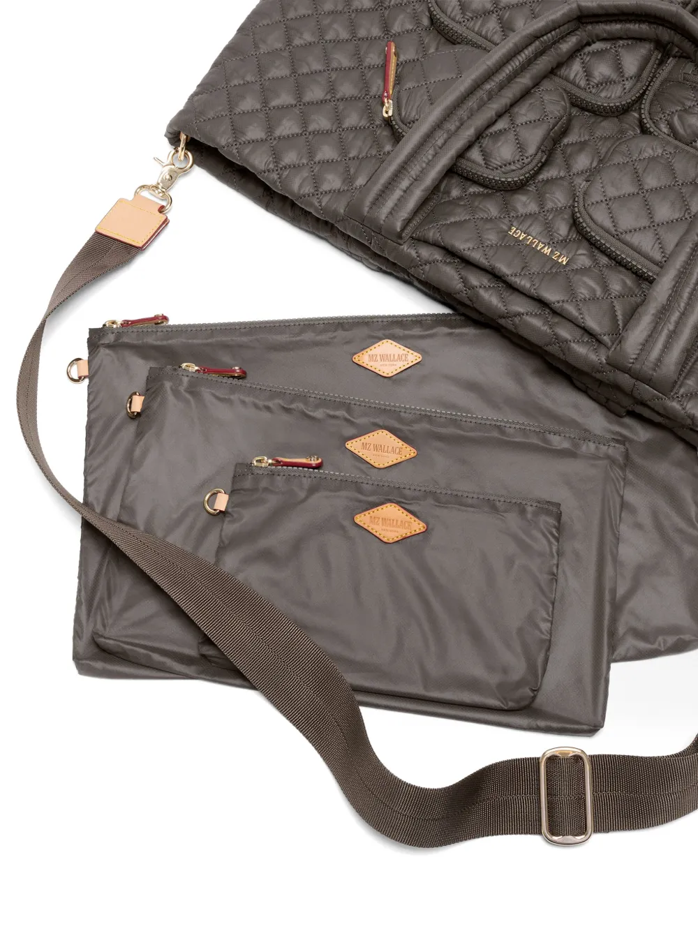  Mz Wallace Large Metro Travel Tote Bag - Grey 