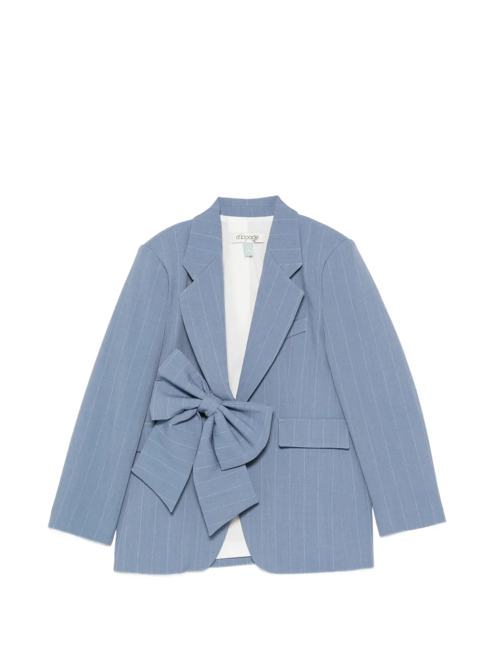 alapage bow-detail blazer - Blu