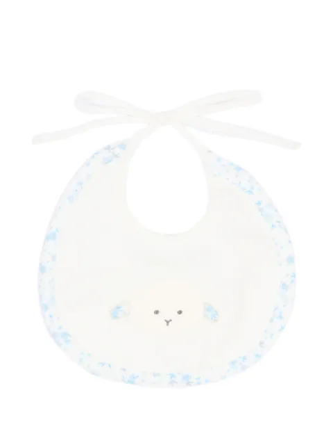 Le Boo Beebè floral appliqué bib