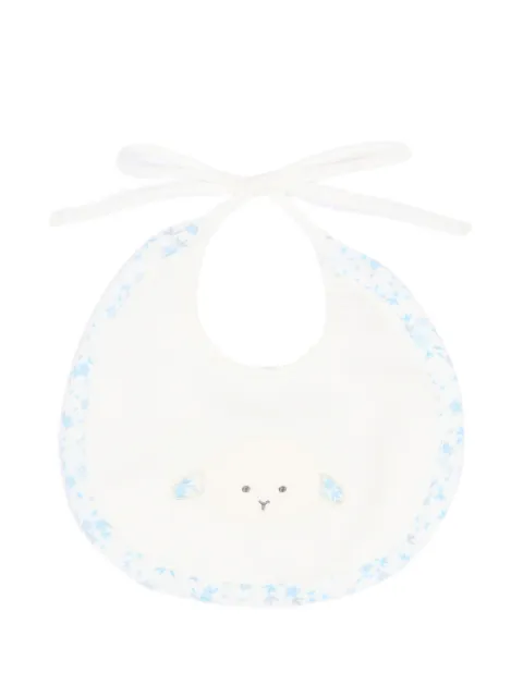 Le Boo Beebè floral appliqué bib