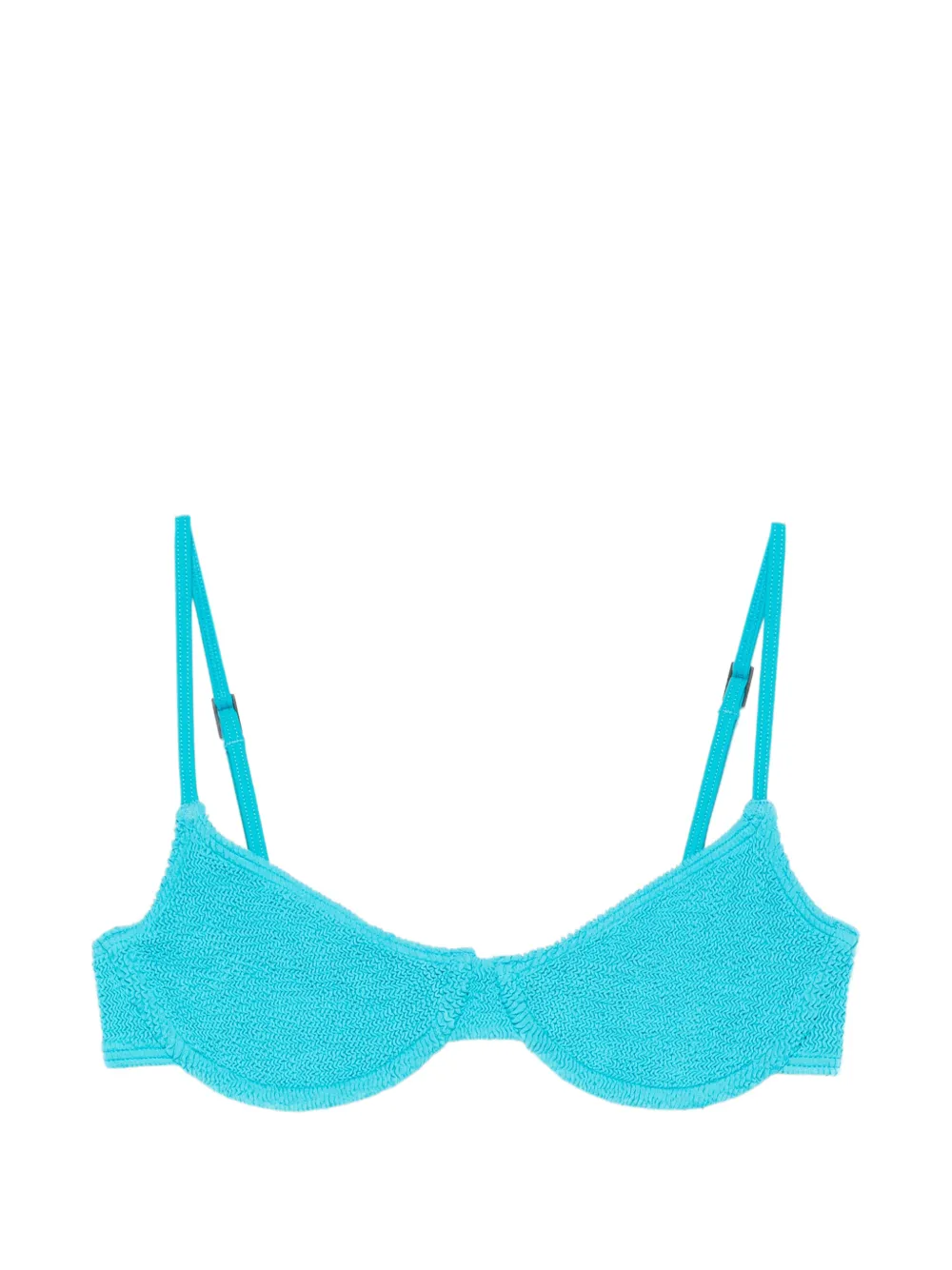 Bond-eye Gracie textured bikini top - Blu