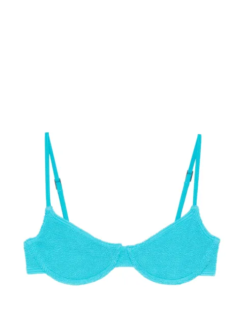 Bond-eye Gracie textured bikini top