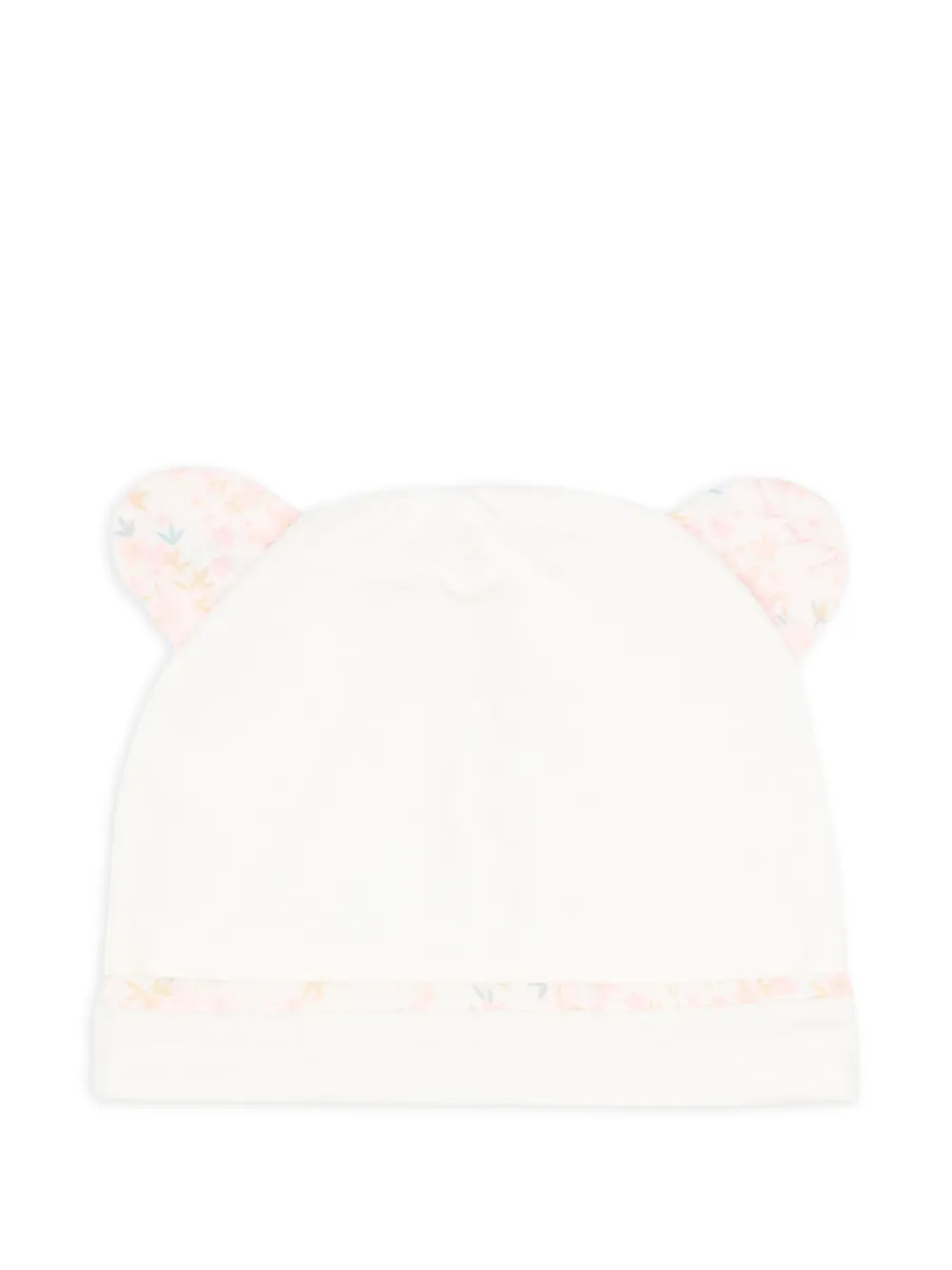 Le Boo Beebè floral bear hat - Bianco