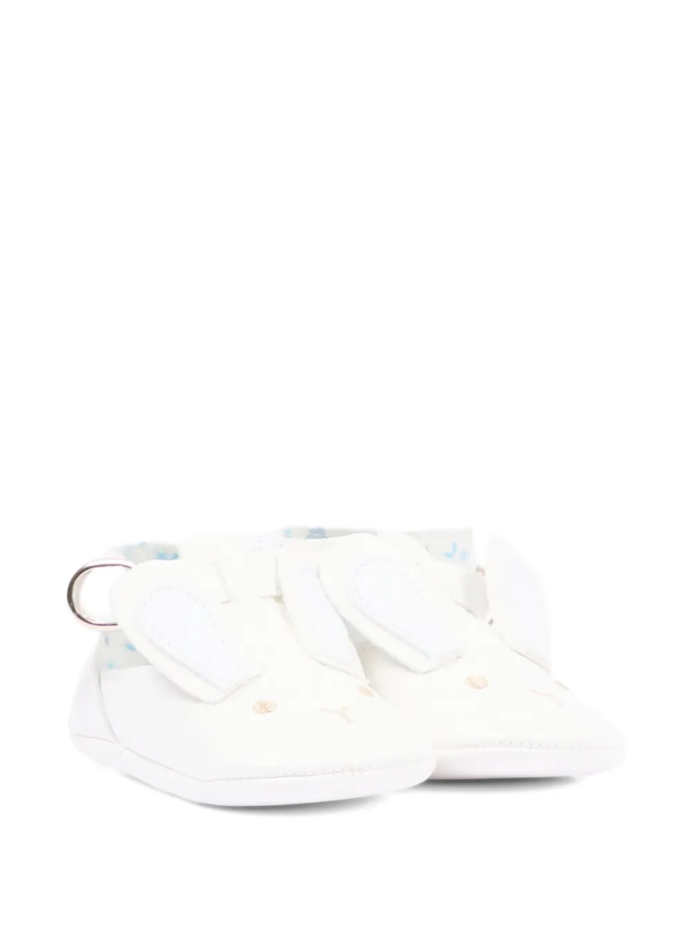 Le Boo Beebè Sandalen met konijnendetail Wit