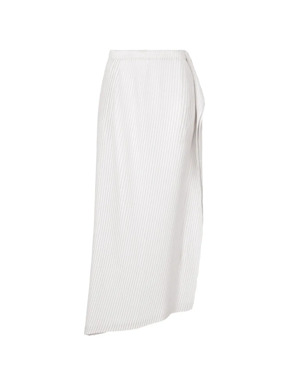 Issey Miyake Shadow Study pleated maxi skirt - Bianco