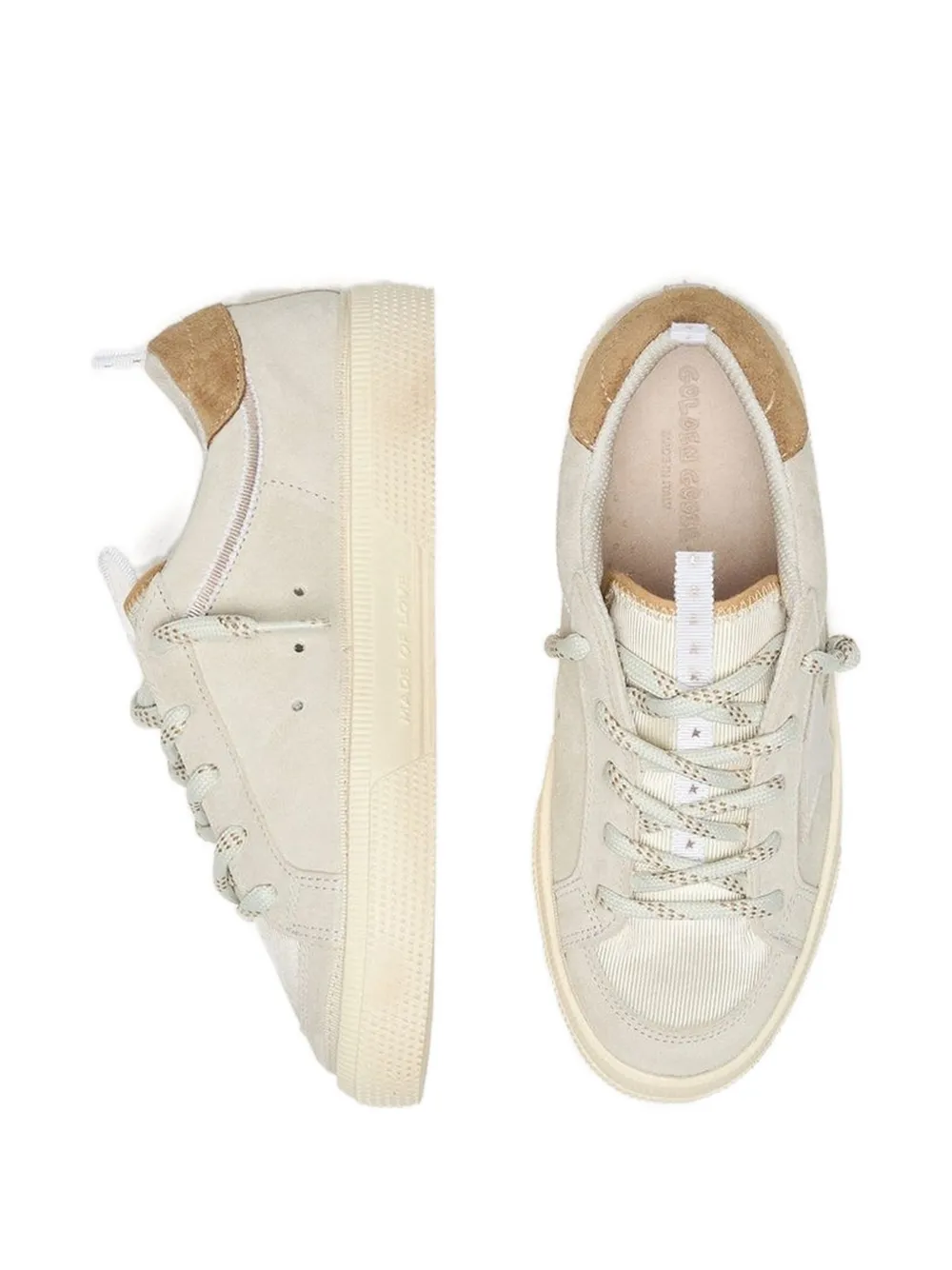 Golden Goose Kids May Young star-appliqué sneakers Beige
