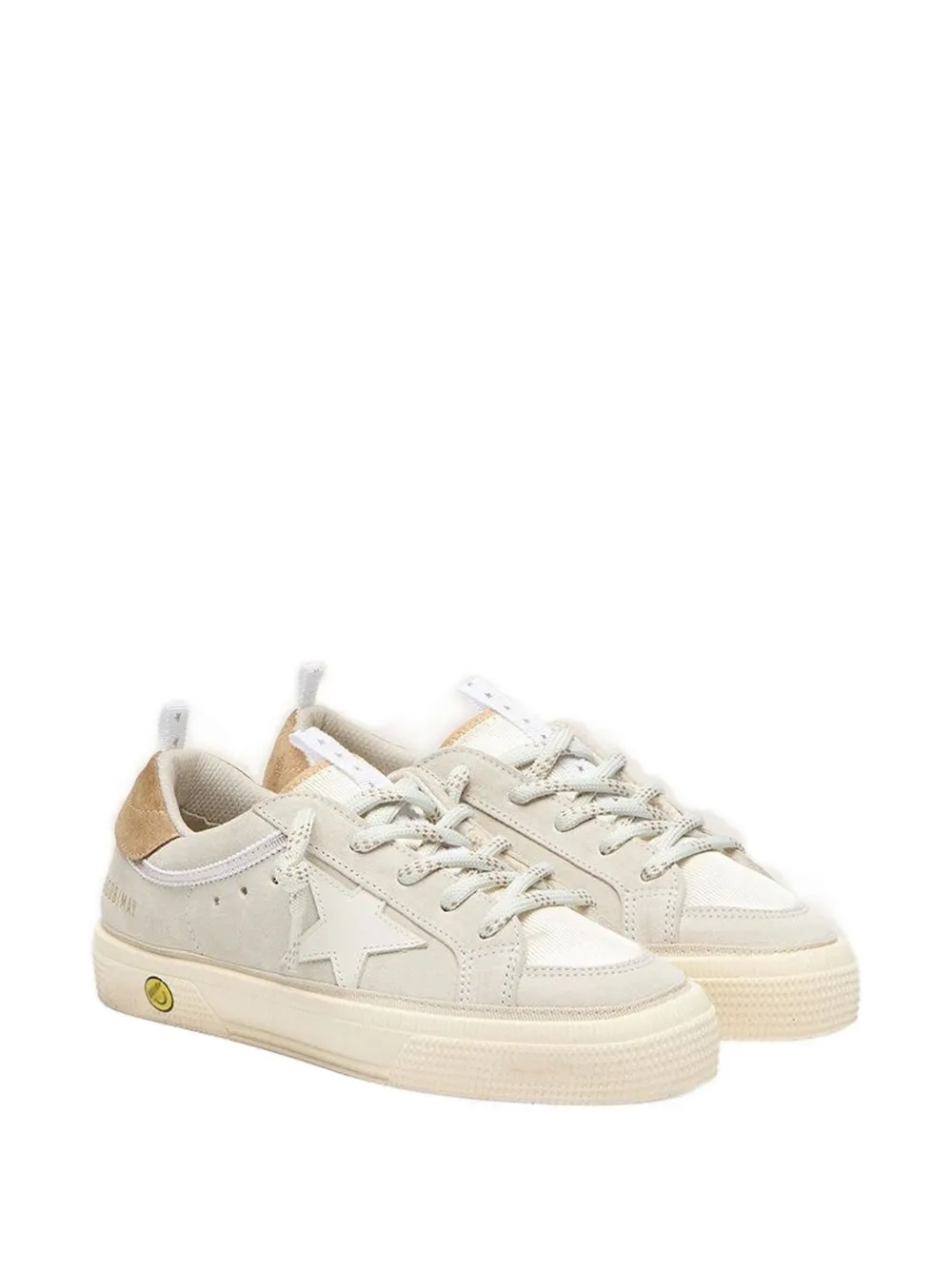 Golden Goose Kids May Young star-appliqué sneakers Beige