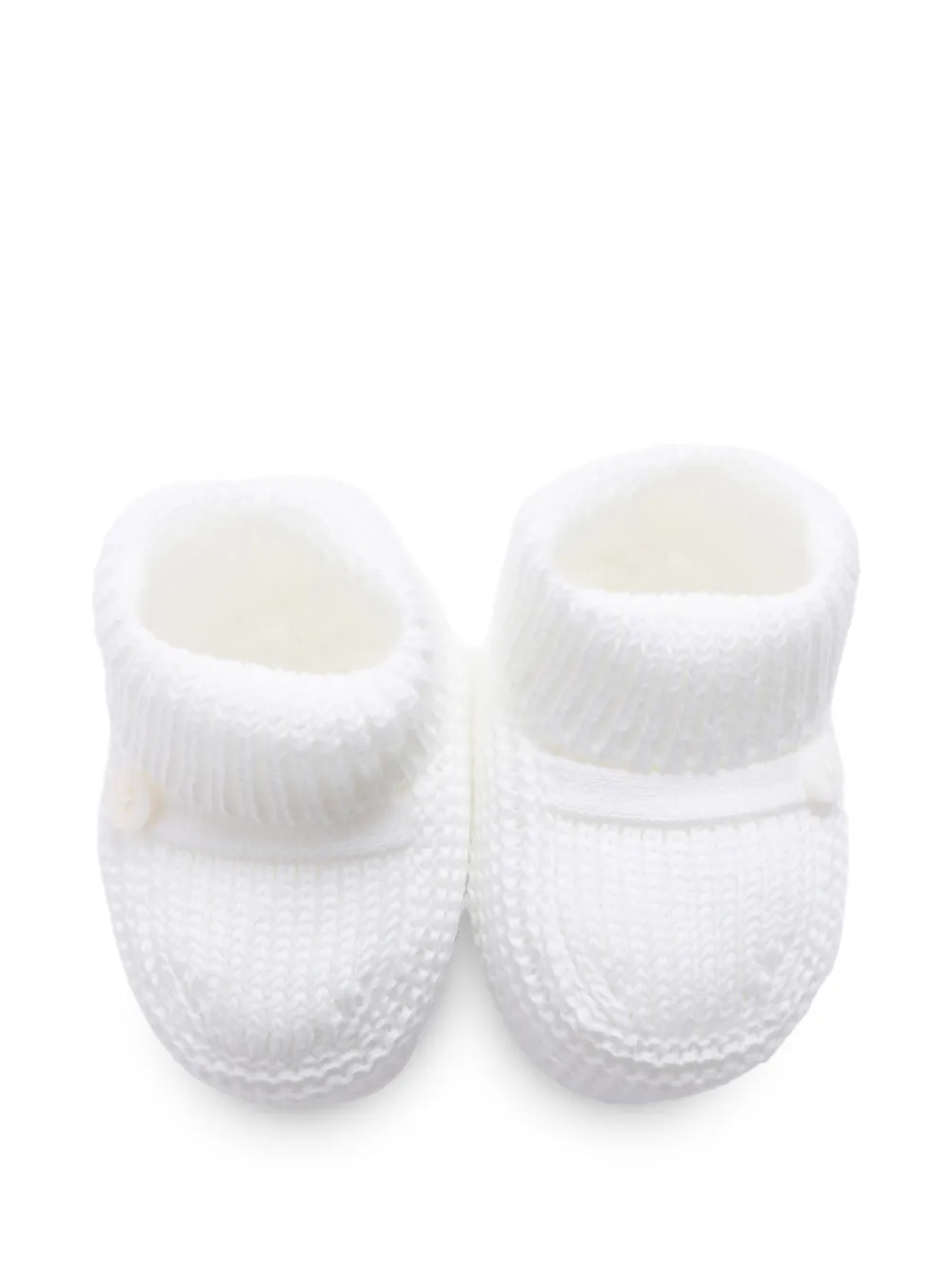 Little Bear Slofjes met knopen Wit