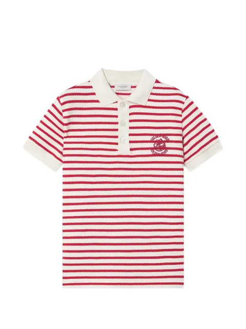 Golden Goose Kids logo-embroidered polo shirt