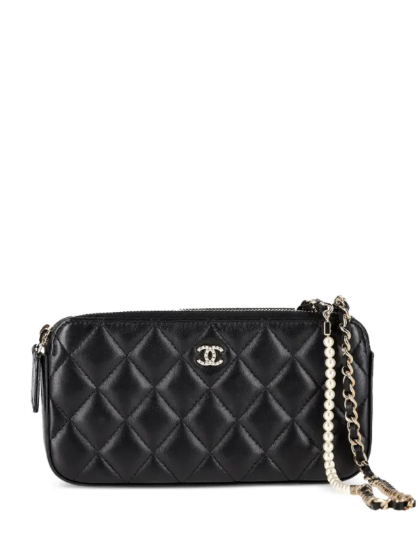 CHANEL Pre-Owned キルティング ショルダーバッグ | ブラック CHANEL Pre-Owned キルティング ショルダーバッグ | ブラック