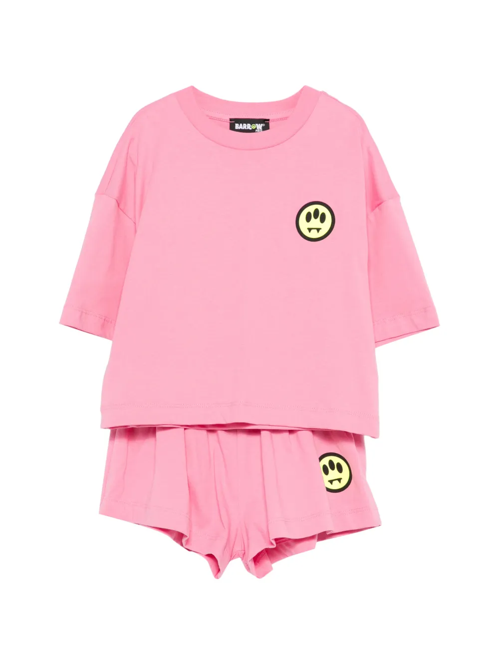 Barrow kids logo shorts set - Rosa
