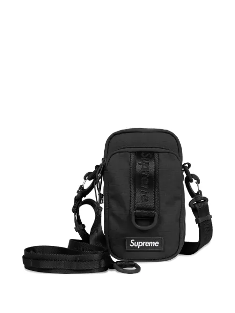 Supreme logo-patch messenger bag