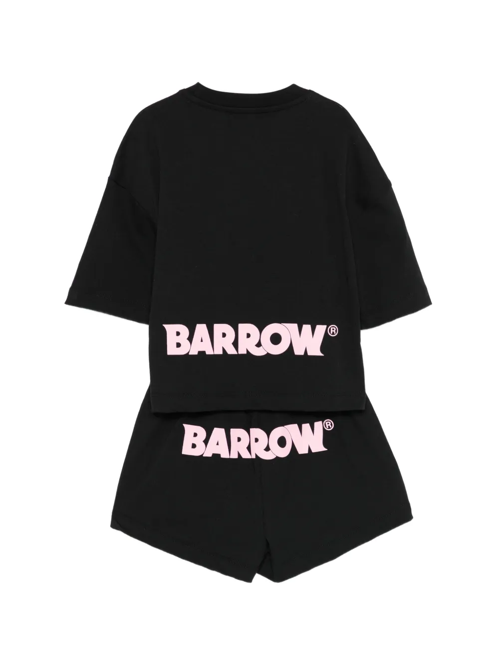 Barrow kids Shortsset met trekkoord en grafische print Zwart