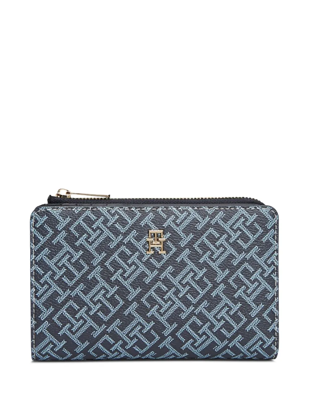 Tommy Hilfiger Portafoglio bi-fold Icon TH Monoplay - Blu
