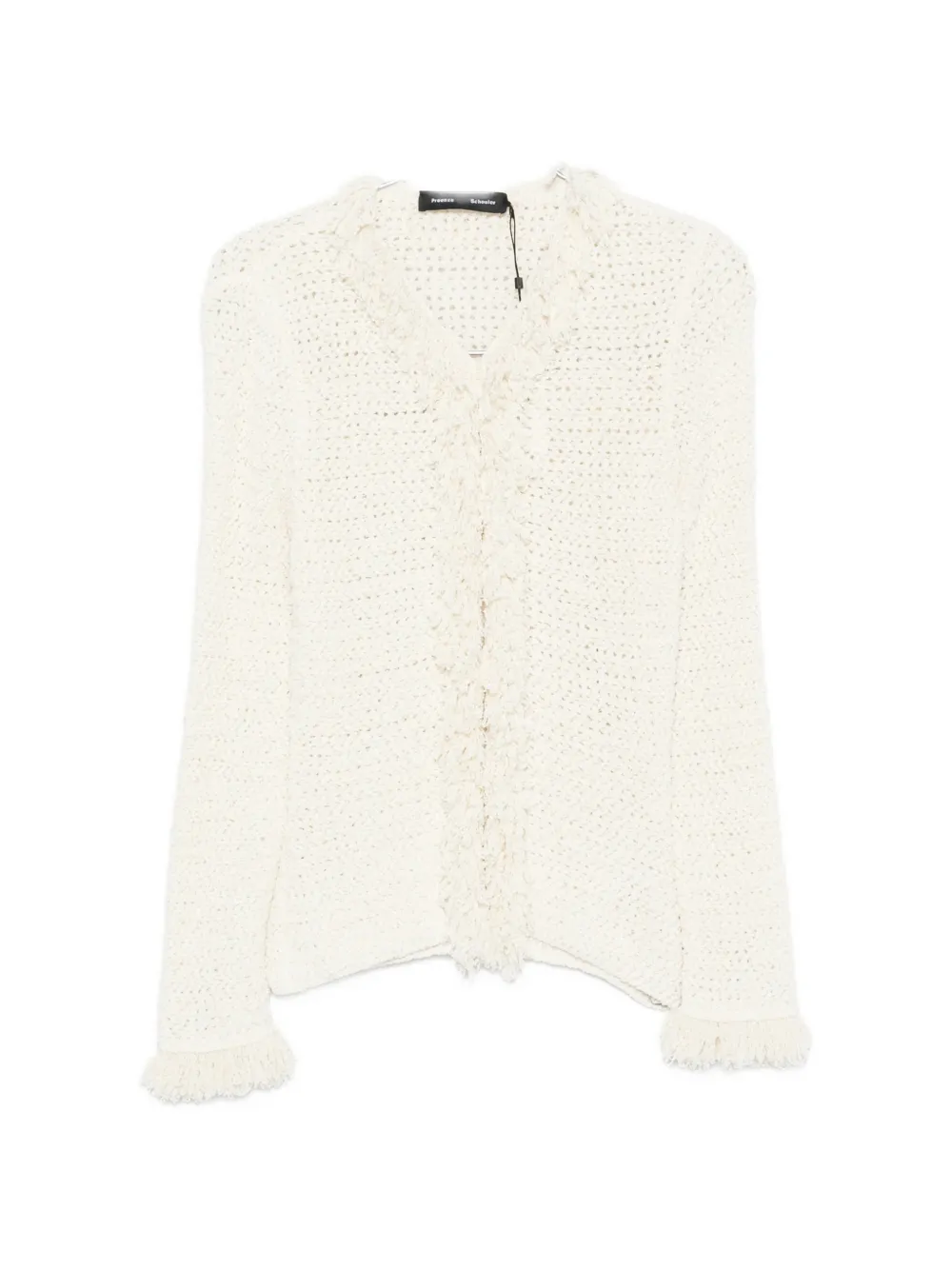 Proenza Schouler Nilo fringed blouse - Neutrals