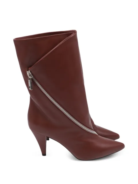 Givenchy Pre-Owned zip-detail pointed leather boots