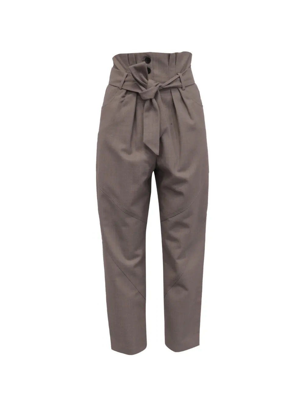 IRO high-rise belted trousers - Marrone