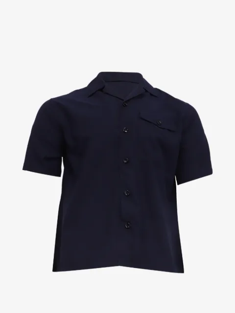 AMI Paris button-down short-sleeved shirt