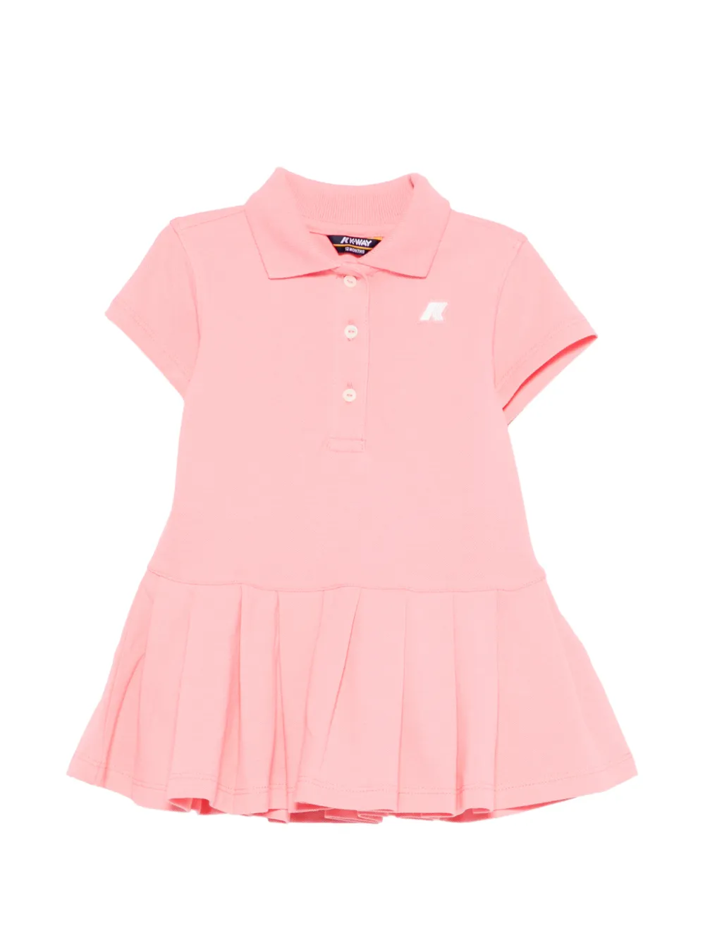 K Way Kids pleated polo dress - Rosa