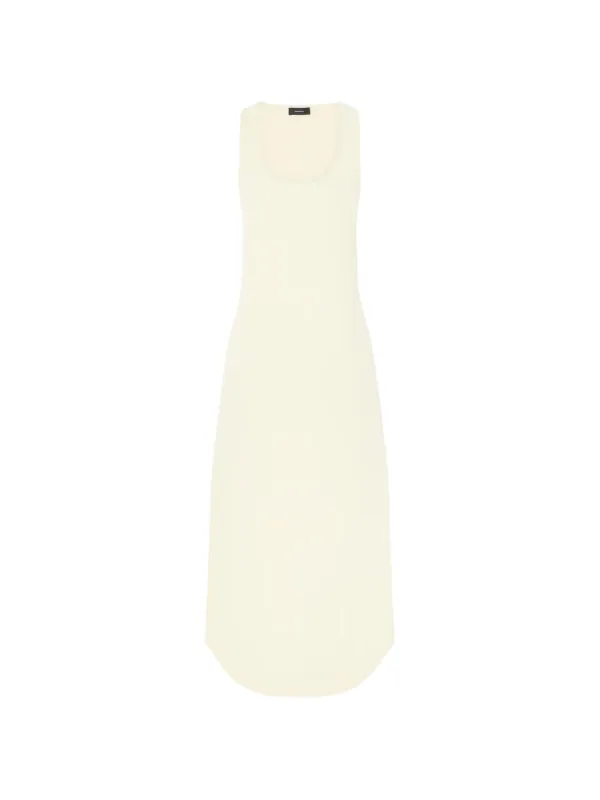 WARDROBE.NYC Scoop-neck Midi Dress in Yellow