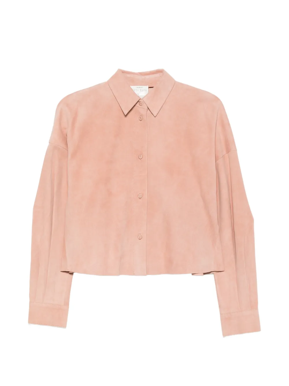 Forte Forte buttoned suede shirt - Pink