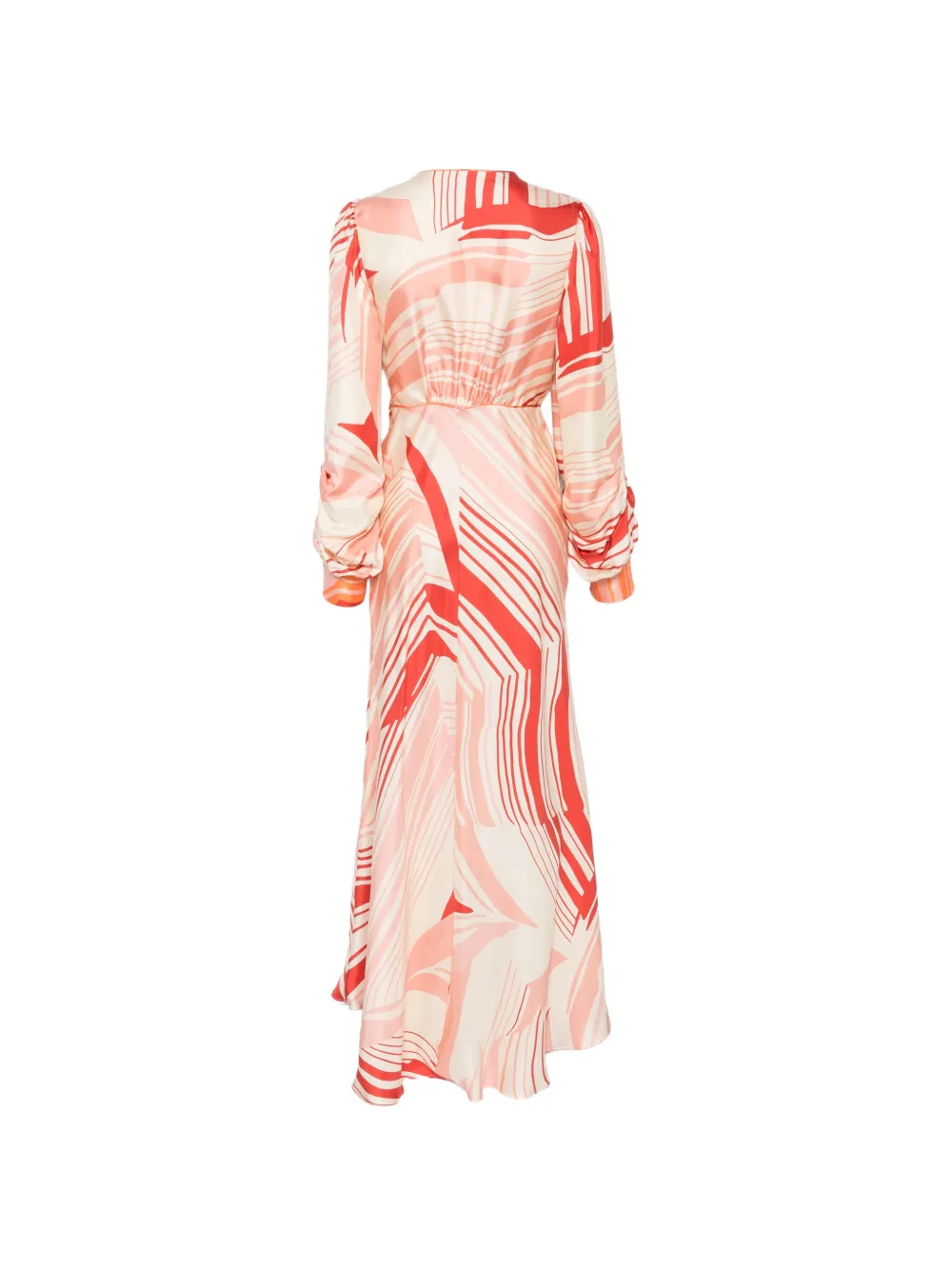 Raquel Diniz Valerie maxi-jurk met lange mouwen Beige