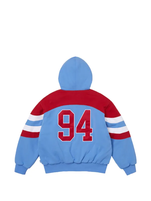 Supreme zip-up Hoodie | Blue | FARFETCH JO