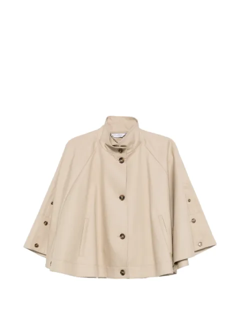Max Mara water-repellent loose-fit gabardine cape