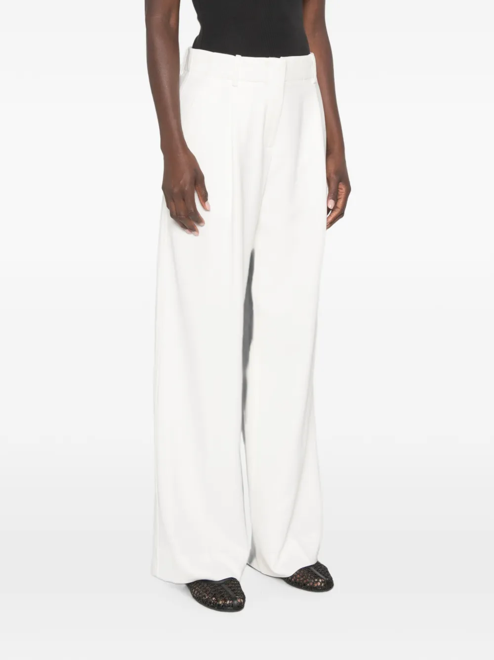 Proenza Schouler Halima crêpe broek Wit