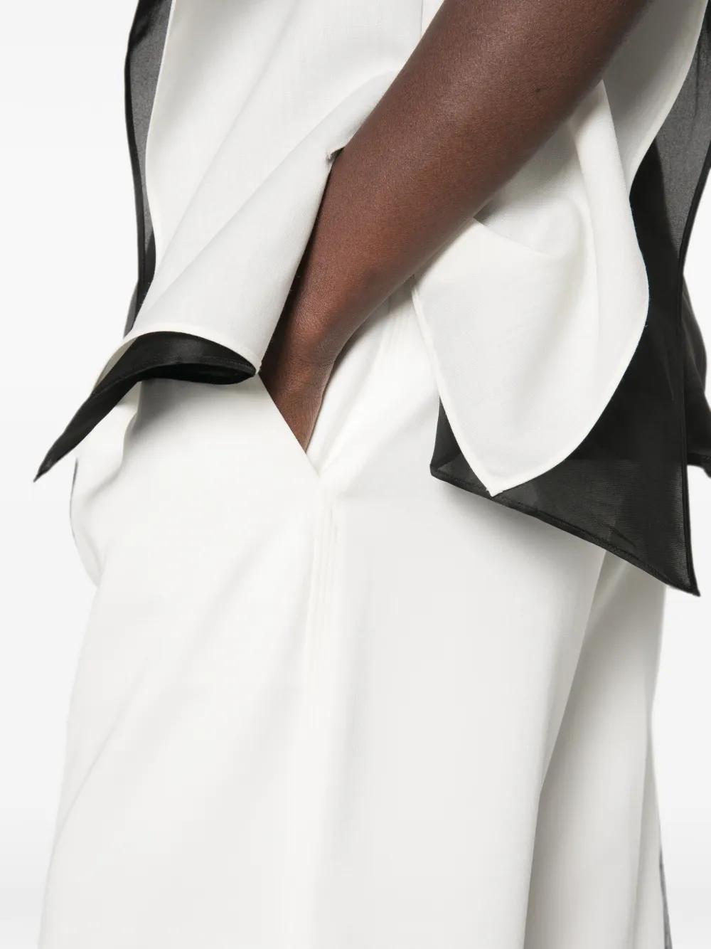 Proenza Schouler Halima crêpe broek Wit