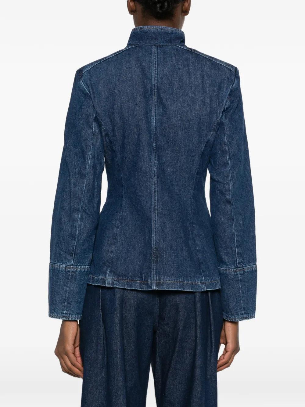 Polo Ralph Lauren Denim jack met Burron-sluiting Blauw