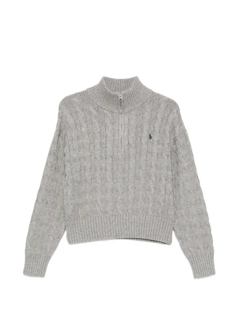 Polo Ralph Lauren cable-knit quarter-zip sweater