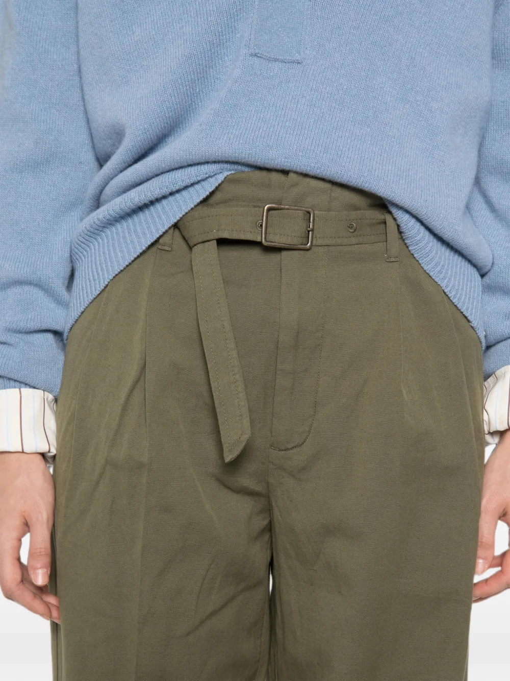 Polo Ralph Lauren Plooibroek met ceintuur Groen