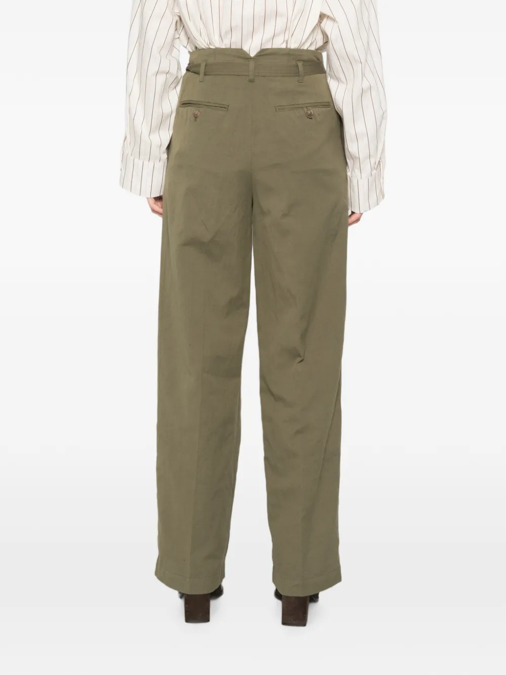 Polo Ralph Lauren Plooibroek met ceintuur Groen