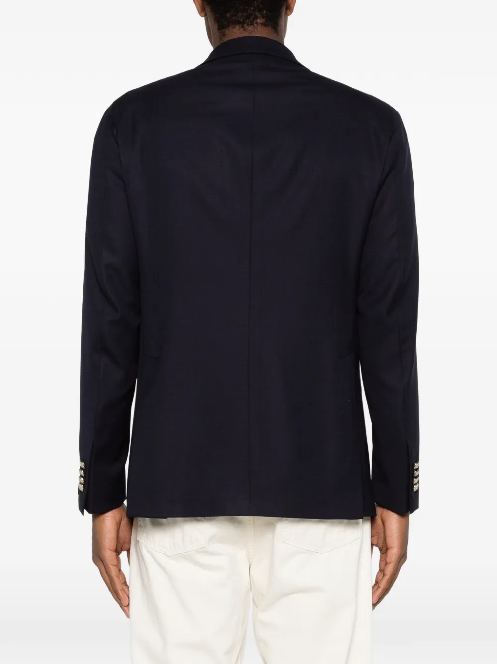 Tagliatore Jack met gekerfde revers en knopen Blauw