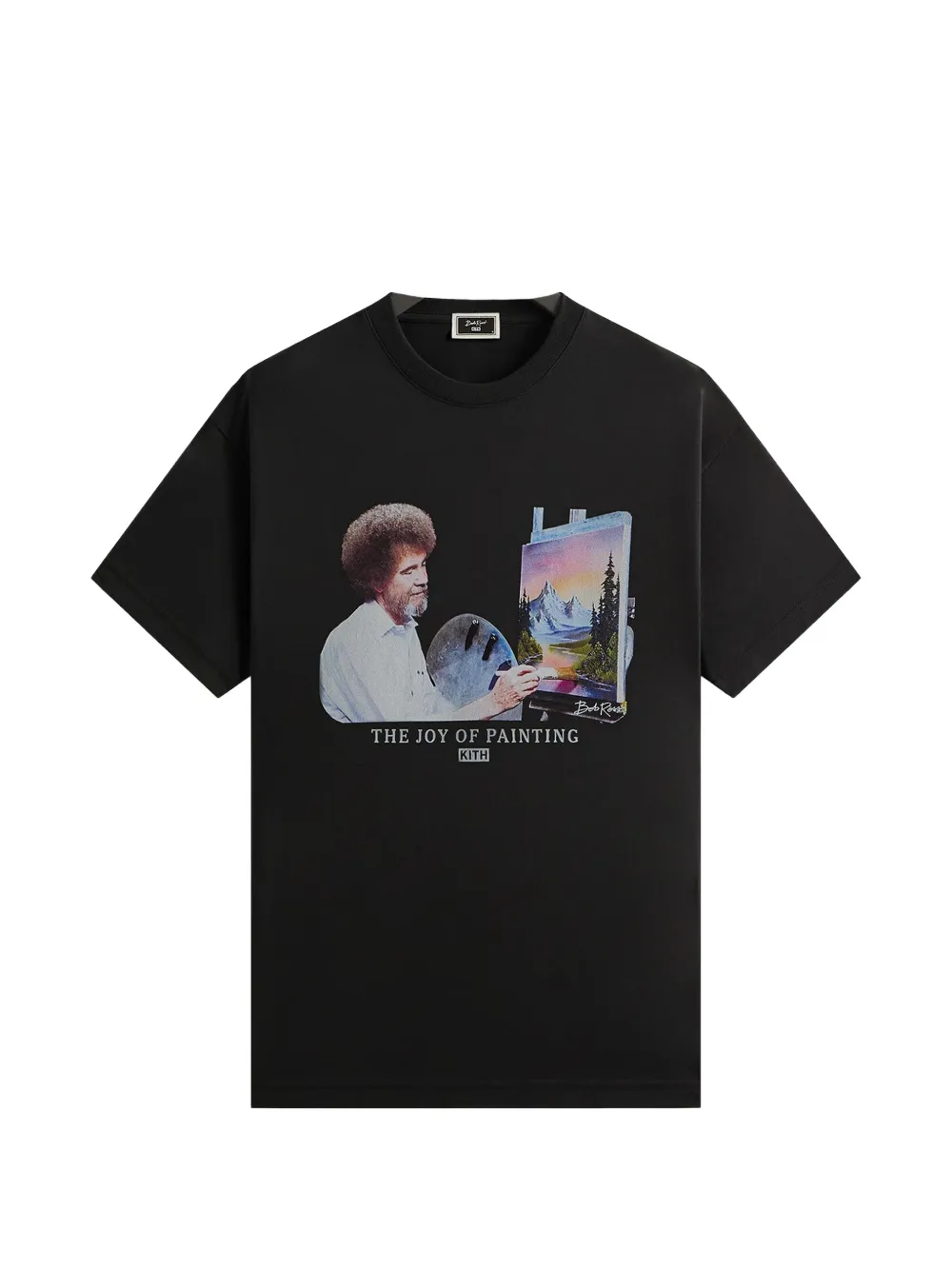 KITH x Bob Ross Joy of Painting portrait T-shirt - Nero