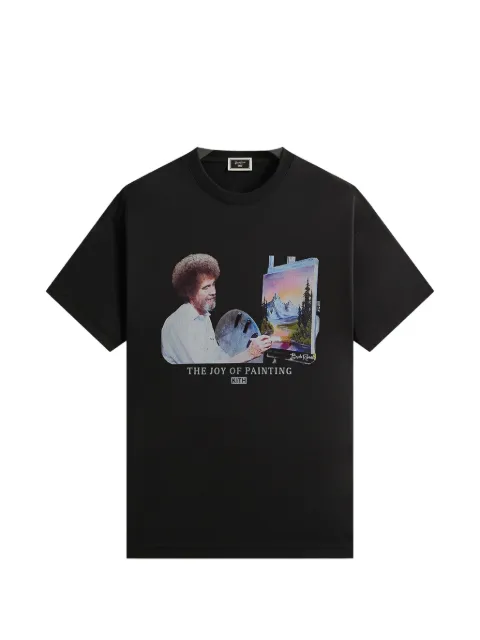 KITH x Bob Ross Joy of Painting portrait T-shirt