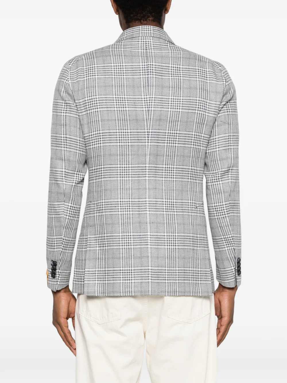 Tagliatore Geruite blazer Blauw