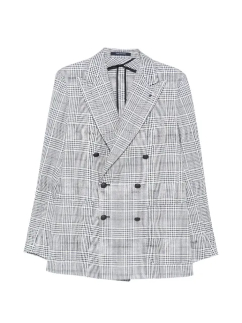 Tagliatore double-breasted plaid blazer