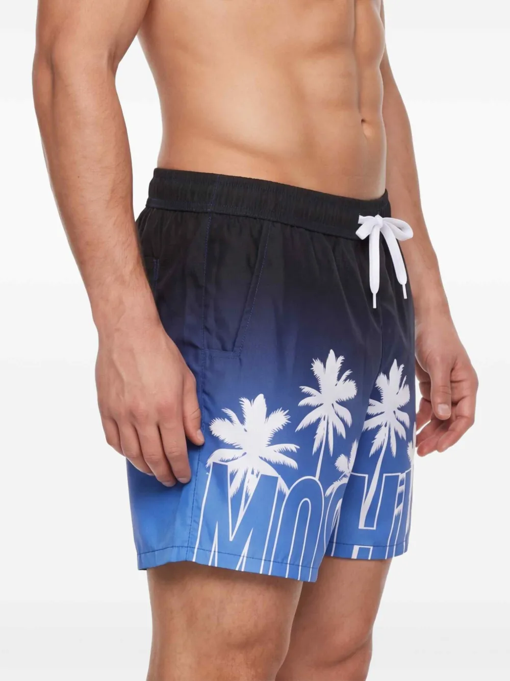 Moschino Zwembroek met print Blauw