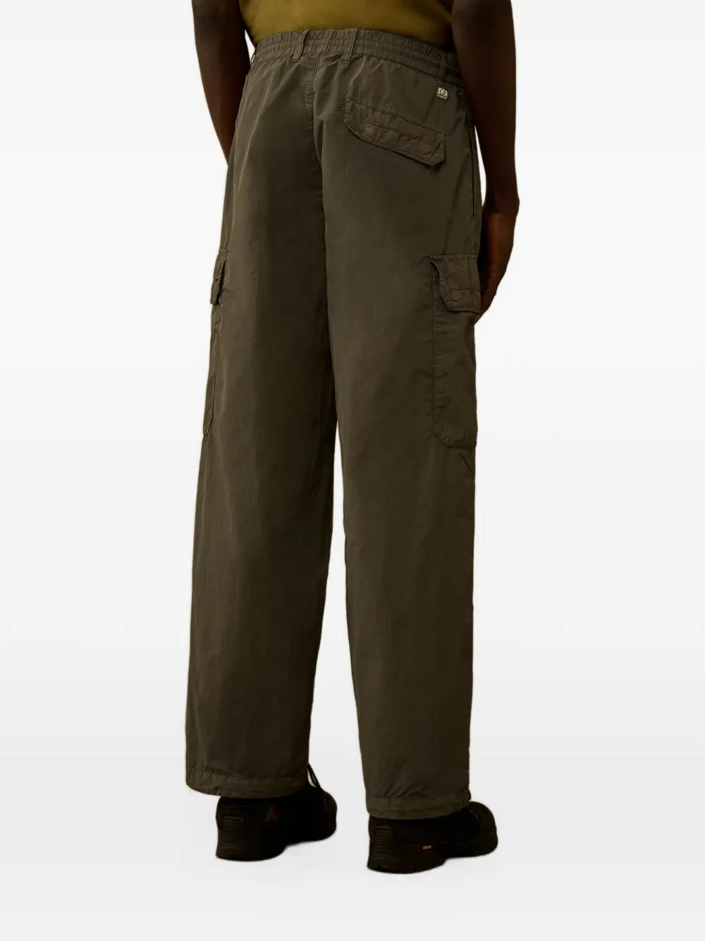 C.P. Company Flatt nylon ruimvallende cargo broek Groen