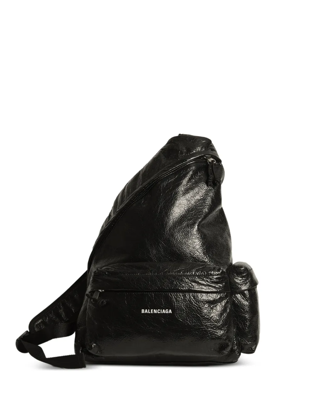 Balenciaga Zaino Explorer asimmetrico - Nero
